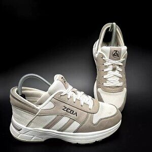 Zeba Hands Free Sneakers White Sand Shoes Walking Women's Size 7.5